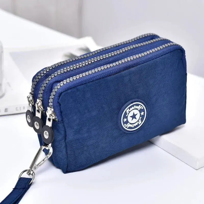 Chic Three Layer Zipper Handbag For Organizing Essentials