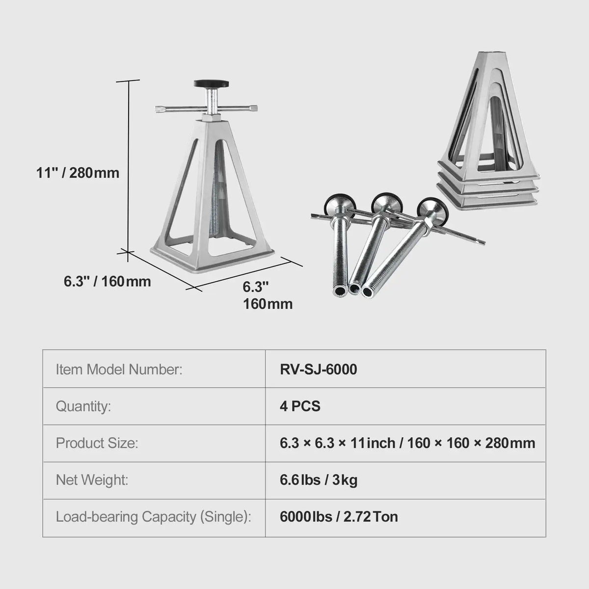 Pack Aluminum RV Stabilizer Jacks — product image 7
