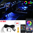 LED Car Ambient Lights Bluetooth RGB