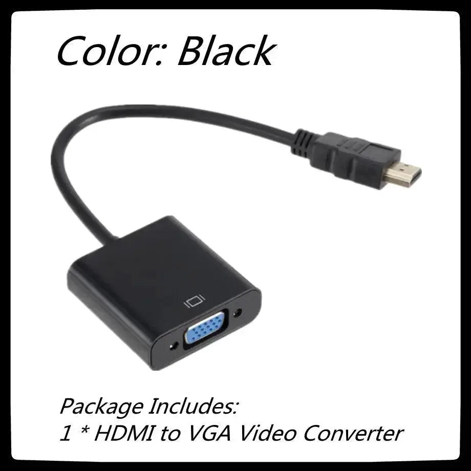 HDMI to VGA Cable Adapter 1080P Enhance Viewing Experience