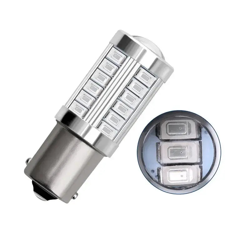 2x 1156 LED Bulbs BA15S P21W BAY15D 33SMD 12V Vehicle