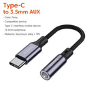 USB C To 3.5mm Audio Adapter - Supports Calls.