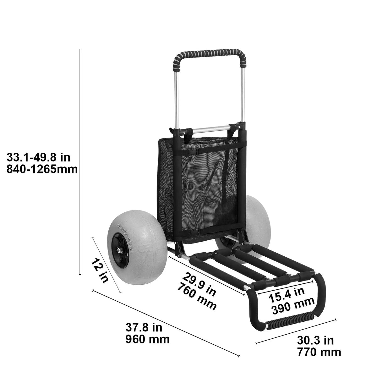 Foldable Beach Cart Sand — product view 7