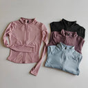 Outdoor Sports Long Sleeve Women Slim Yoga Top For Active