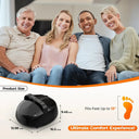 Shiatsu Foot Massager Machine with Deep Kneading Heat Fully Wrapped Air Pressure Tool 9 Levels 5 Massage Modes Fatigue Relief