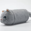 Women Cat Plush Shoulder Bag Corduroy Satin Fur Messenger