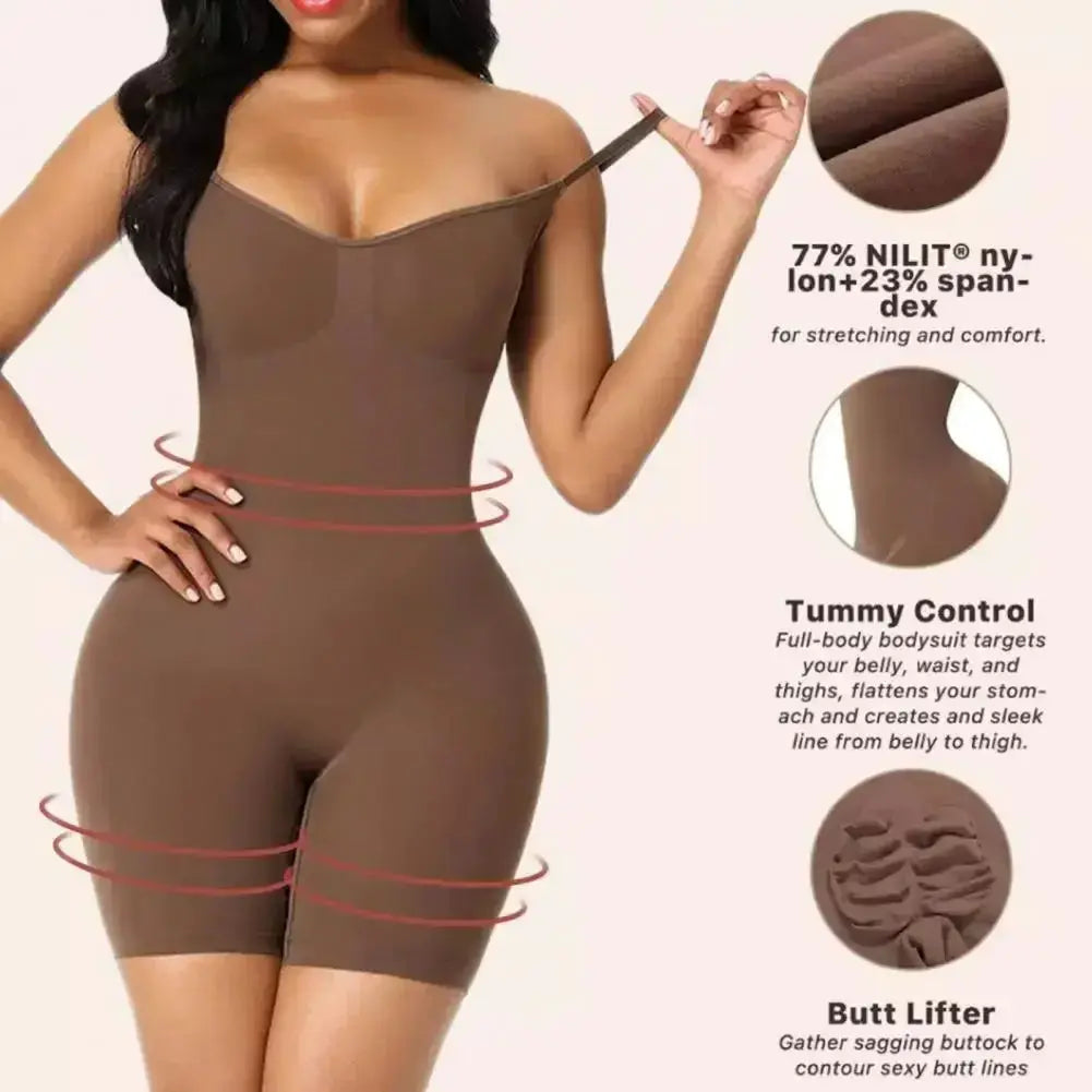 Women's Full Body Shaper Bodysuit Tummy Control Butt Lifter