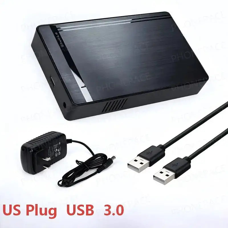 2.5" 3.5" SATA To USB 3.0 Hard Drive Enclosure Tool-Free External HDD Case For Laptop Desktop PC