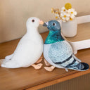 Simulation Pigeon Plush Toy Lifelike Magpie Carrier Doll