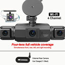 360 View Dash Cam for Cars and Rideshare