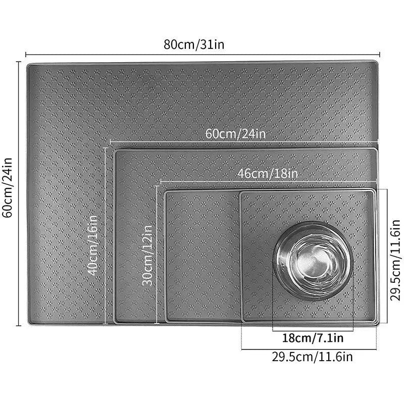 Pet Placemat For Dogs And Cats Silicone Food Bowl Mat
