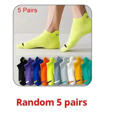 Vibrant No Show Ankle Socks For Men Breathable Comfort