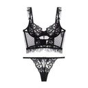 Varsbaby Mesh Seduction Lingerie Set Sheer Bra and Thong