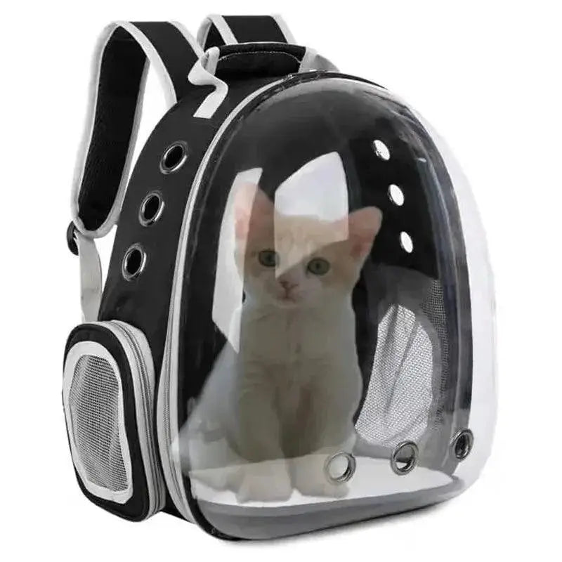 ClearPaw Transparent Bubble Pet Backpack for Travel