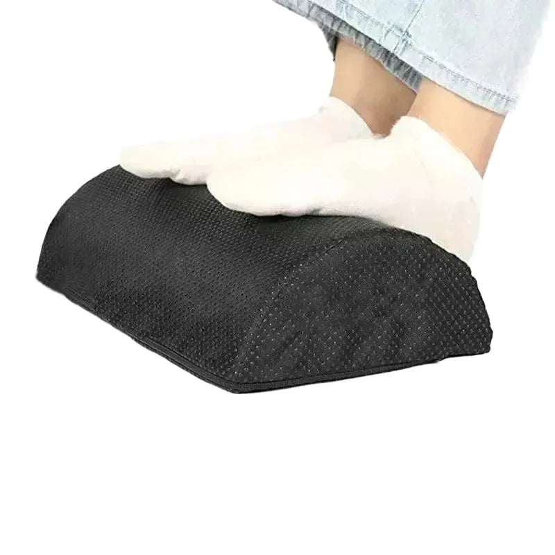 Comfort Footrest Pillow for Office Use — Black Non-slip