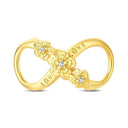 Charm Beads Sterling Silver Golden