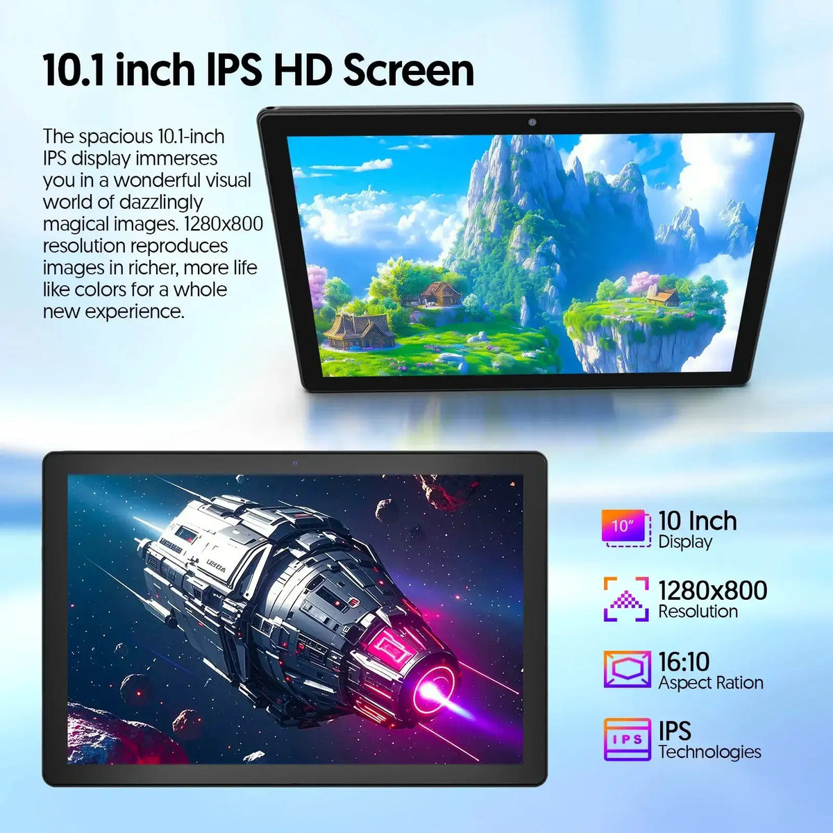 Baken Inch Android Student Tablet - Black tablet andcase product image