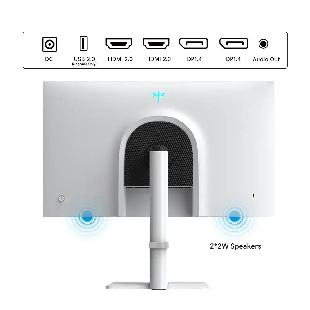 KTC H27T6 27' QHD Gaming Monitor, 2560 X 1440, 450 cd/㎡, Fast IPS Panel, 210Hz (Overclocked) Refresh Rate, 1ms GTG, HDR400, 131% SRGB, Adaptive Sync, 1.07B Colors, DP 1.4/HDMI 2.0, VESA Mount