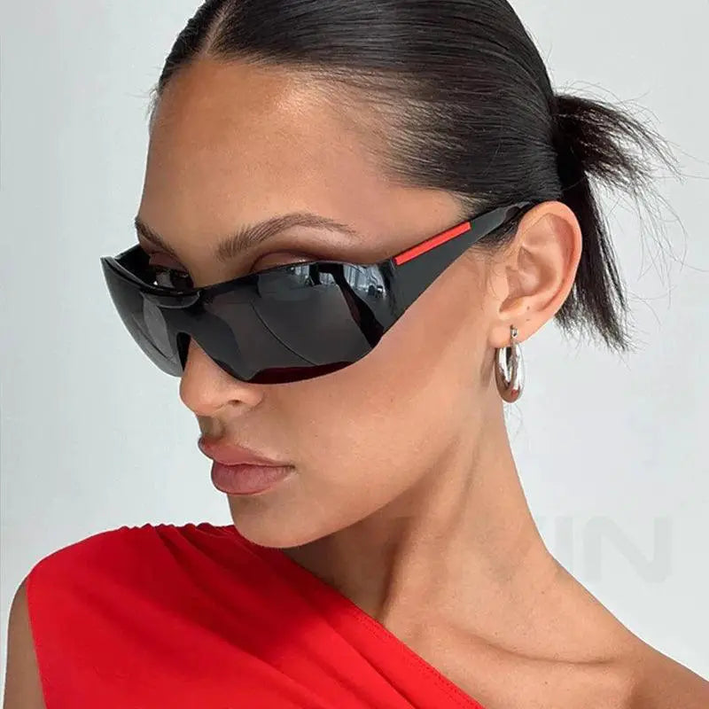 Trendy Vintage Y2K Large Frame Sunglasses UV400 Women