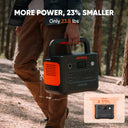 Jackery E1000AC 1050Wh Portable Power Station with 2x 100W Light Solar Panels and 5m Extension Cable, 1500W Pure Sine Wave AC Output, 3000W Surge, LiFePO4 Battery, 100W USB-C and Fast Recharge for Camping, RV Trips and Home E