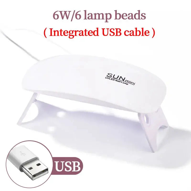 Professional Nail Lamp UV Light LED Gel Polish Cured Nail Dryer Machine Portable USB UV Home Nails Dry Tool Lamp Gel Varnish