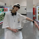 100% Cotton Men's T-shirts Japanese Style Cat Anime Tees