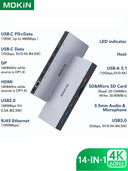 MOKiN USB C Hub Usb Type C Docking Station Multi-port Adapter