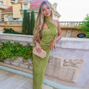 Elegant Evening Gown for Halter Neck