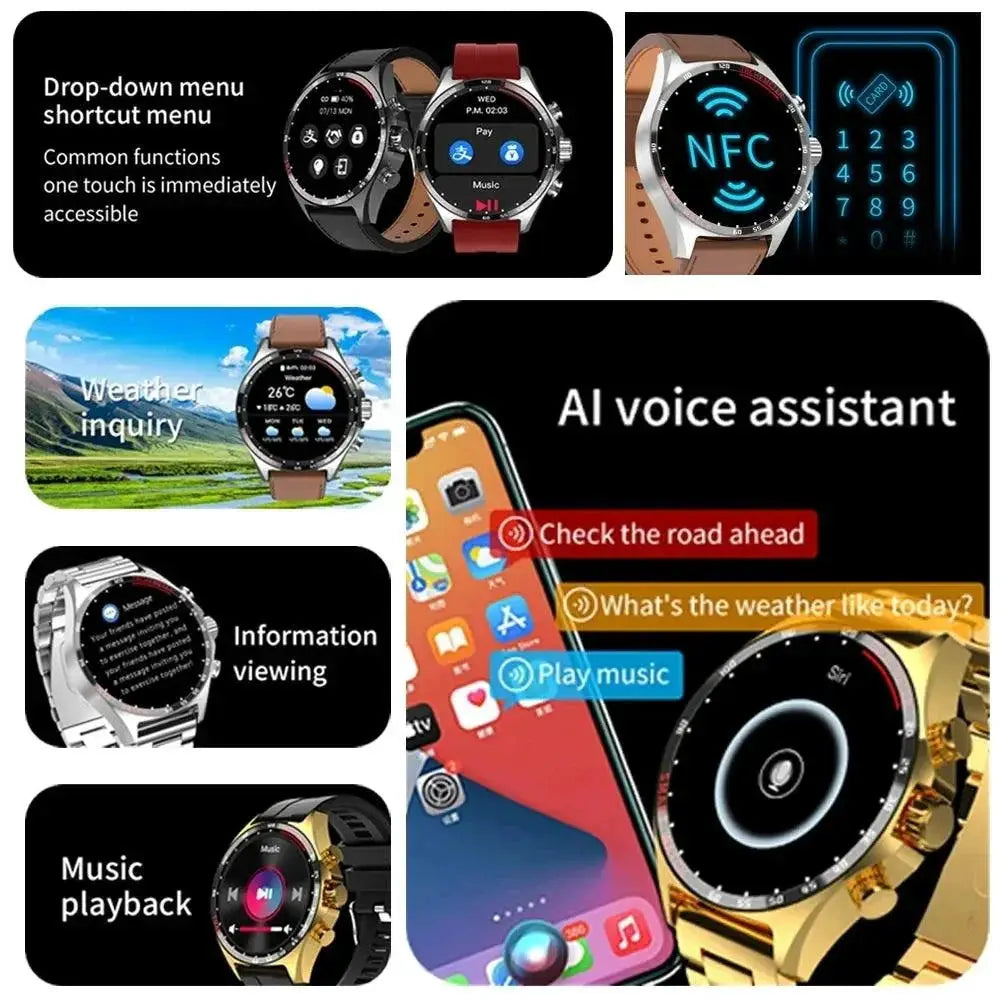 Men's Adventure Smartwatch GPS Health Monitor Bluetooth Call