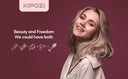 KIPOZI Hot Air Brush 4 in 1 Comb Reduces Frizz Curls