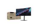 GIGABYTE 34 inch QHD 2K 1440P 200Hz AMD FreeSync Premium HDR400 Built-in Speakers Curved Gaming Computer Monitor with Height Adjustable & Tilt Stand G34WQC2