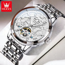Olevs Mens Automatic Skeleton Watch