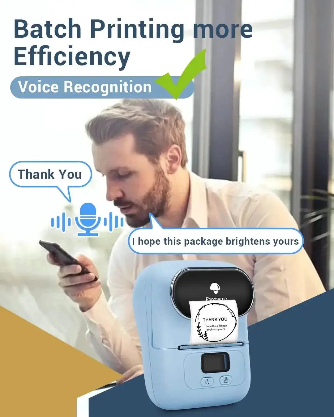 Phomemo M110 Thermal Label Printer Wireless Barcode Maker