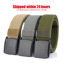 VATLTY Metal Free Men's Elastic Belt Quick Release Nylon Buckle