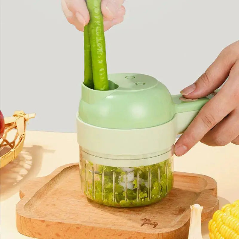 4 In 1 Electric Vegetable Cutter Slicer For Easy Prep