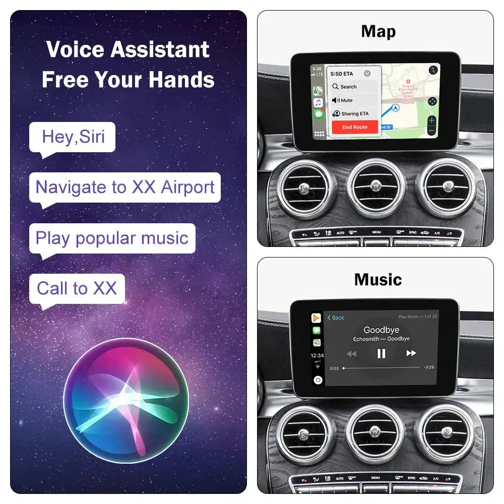 Road Top Wireless CarPlay Decoder for Mercedes NTG5.0