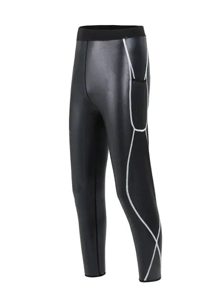 Posture Support Leather Pants for Men — product view 17