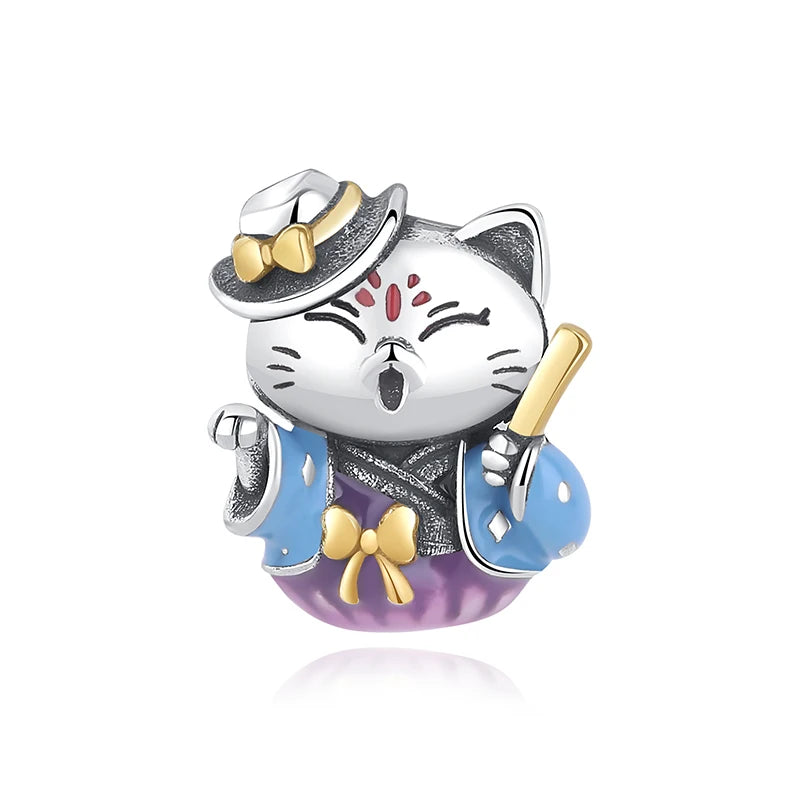 Sterling Silver Charm Maneki Neko