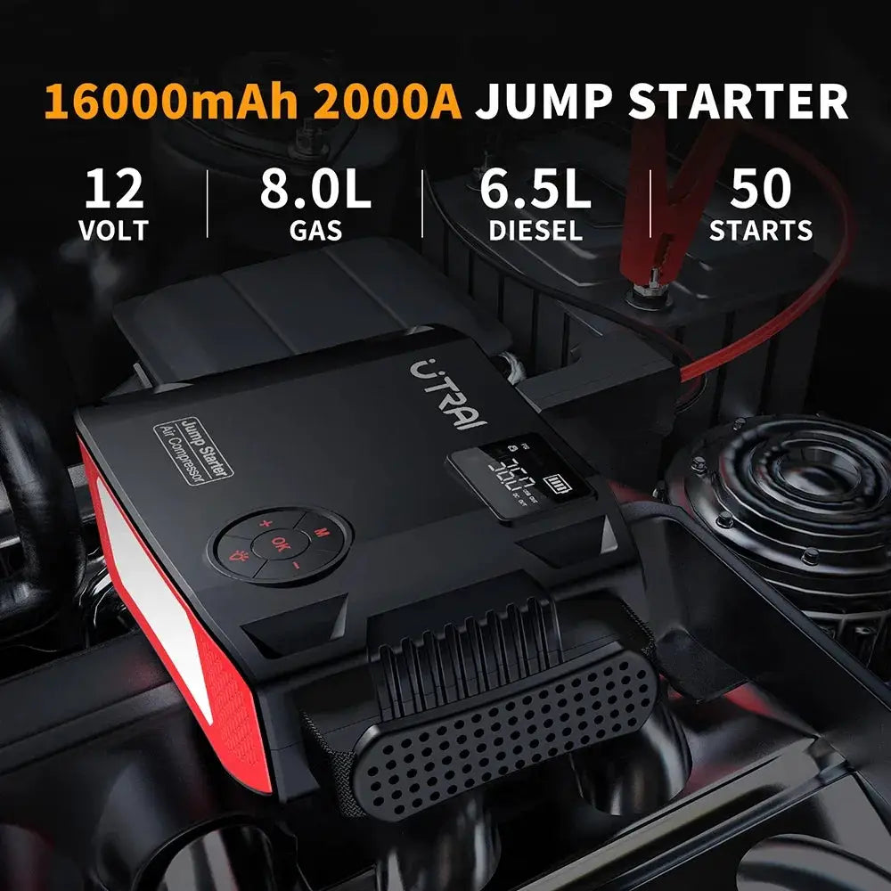 UTRAI JS5 Four In One Car Booster Jump Starter 2000A - OurLum.com