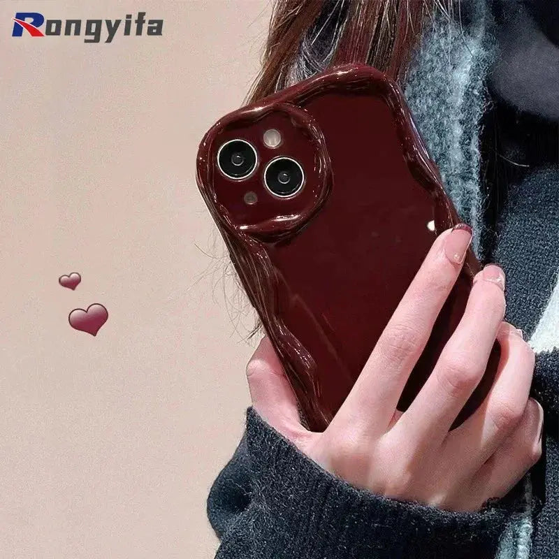 New Year Casing IPhone 15 14 Plus 13 12 11 Pro Max Red Cover