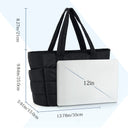 Puffy Tote Bag for Women Big Square Cotton Padded Purse