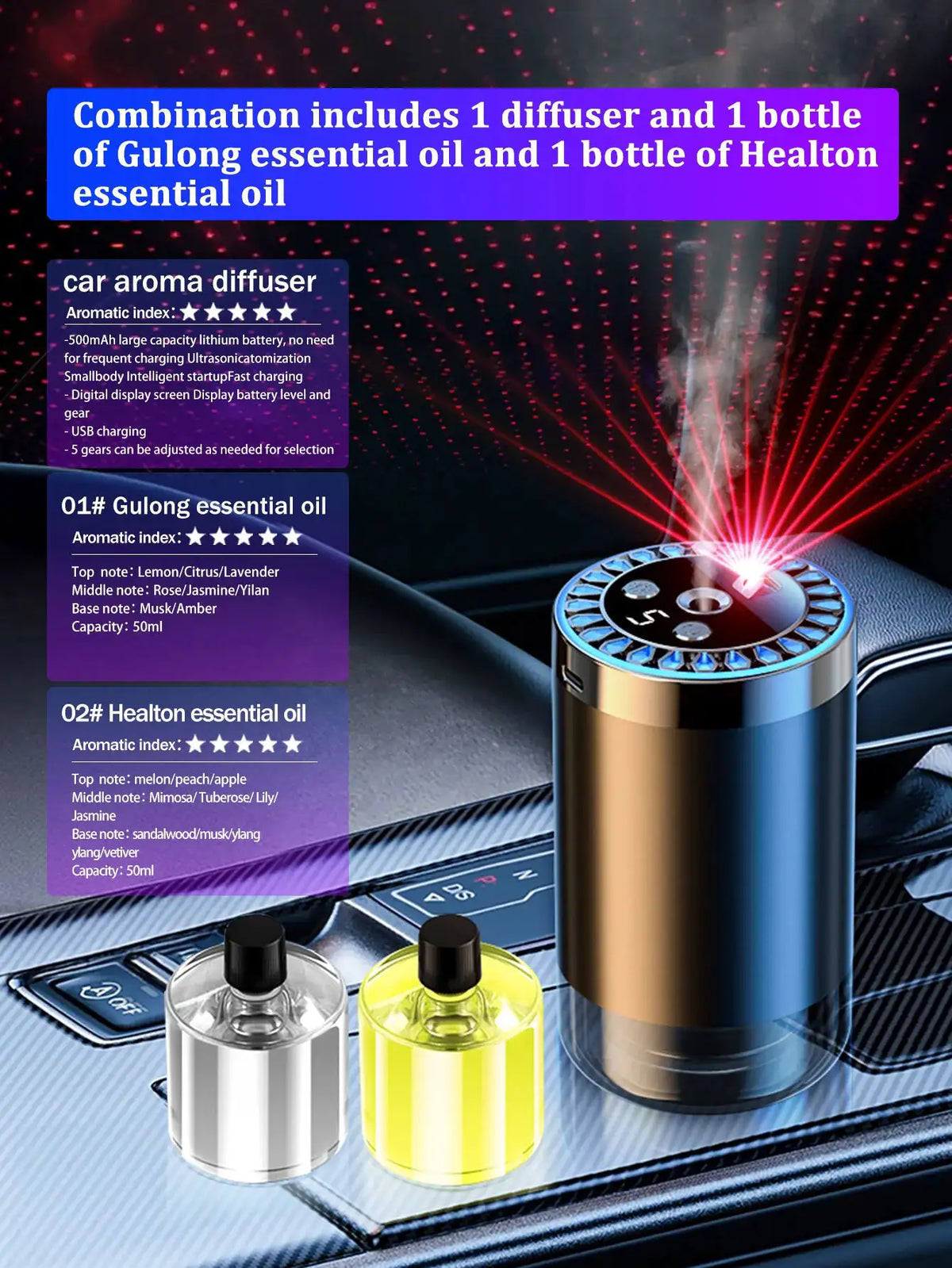 Rechargeable Aromatherapy Diffuser — product view 15