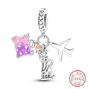 Sterling Silver Luggage Earth Camera
