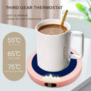 CREAROMA USB Coffee Mug Warmer Pad With 3 Temperature Settings Keeps Drinks Warm