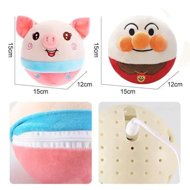Interactive Dog Toy Ball Bouncing Plush Jump Fun Deluxe