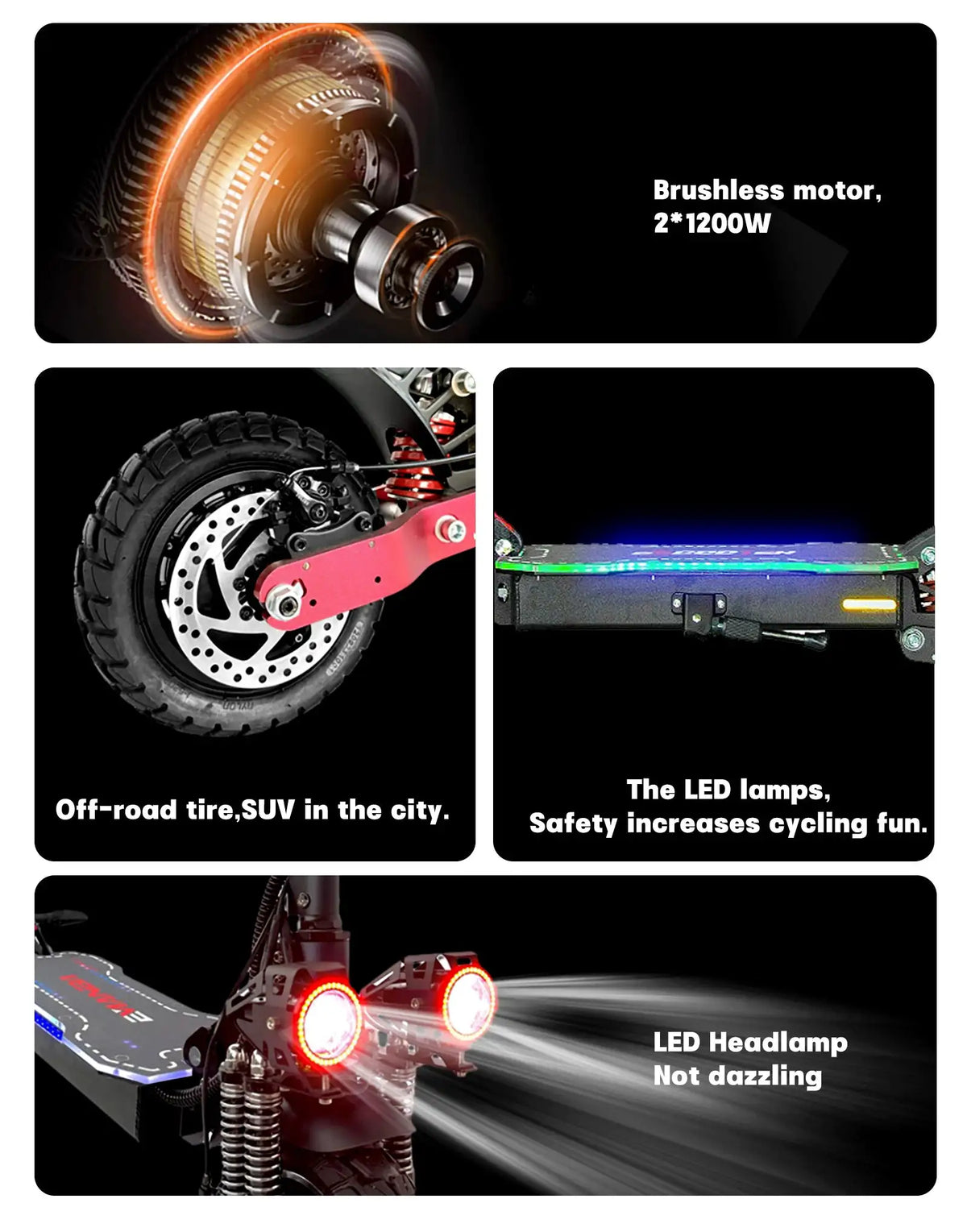 Dual Motor Foldable E Scooter — product view 6