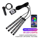 Rgb Car Ambient Foot Strip - App Music