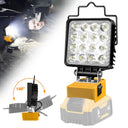 LED Work Light:  Rechargeable 48W Cordless Light with 360° Rotating Base
