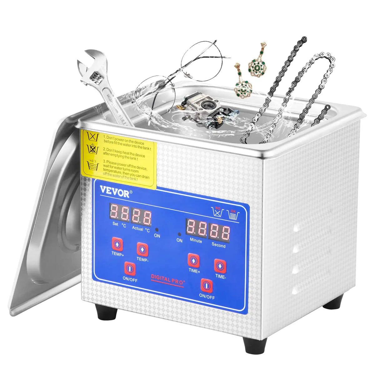 SucceBuy Ultrasonic Cleaner Lave-Dishes Portable Washing Machine Digital — product view 1