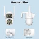 4K Outdoor Dual Lens Camera for Home Use